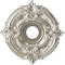 Ekena Millwork Attica PVC Ceiling Medallion (Fits Canopies up to 5 5/8"), Brght Coat Chrome, 16"OD x 3 1/2"ID x 1"P CMP16ATBCR - alternate 1